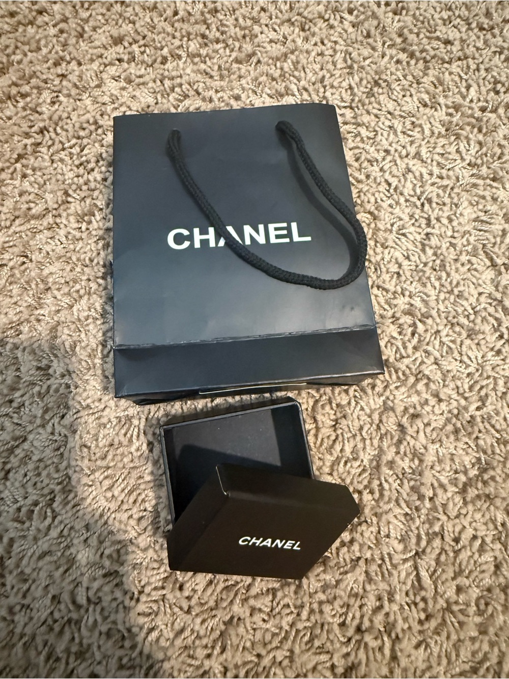 Chanel gift bag and box